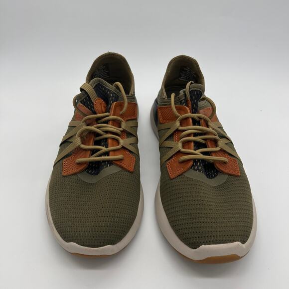 Olukai Mio Li Slip On Sneakers Green Orange Mesh Summer Shoes Men\'s size 8 main image 4